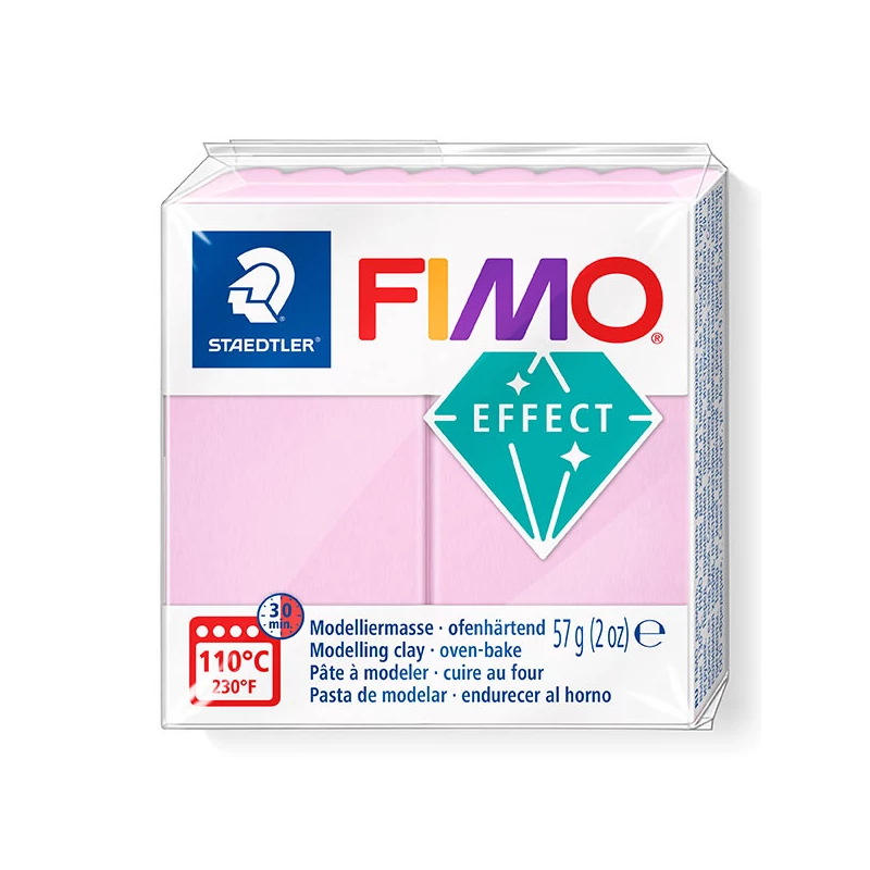 Modelovacia hmota do rúry FIMO Effect, 57 g - pastelovo ružová (8020-205)