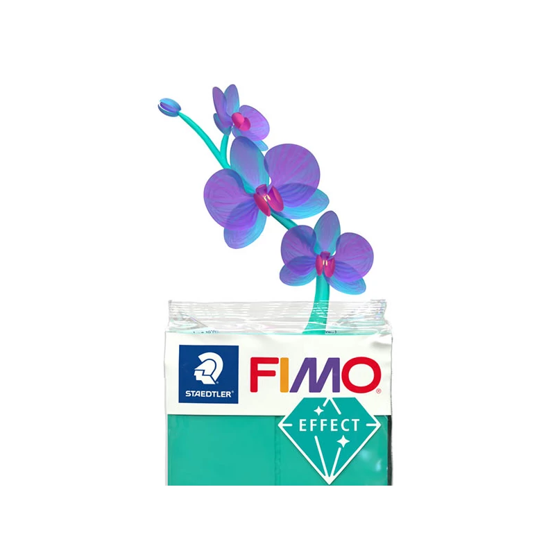 Modelovacia hmota do rúry FIMO Effect, 57 g - priesvitná modrá (8020-374)
