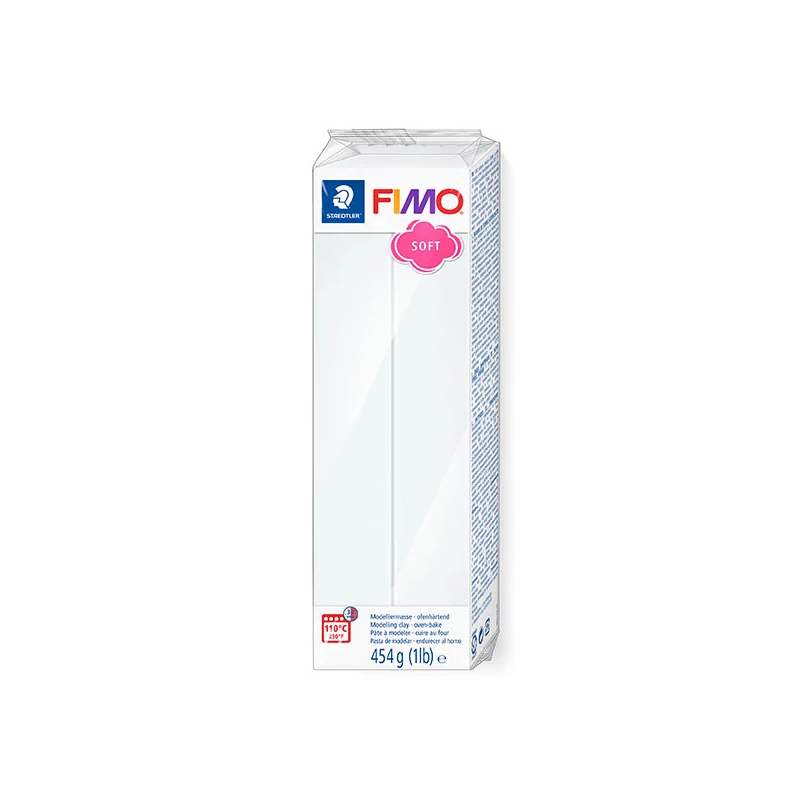 Modelovacia hmota do rúry FIMO Soft, 454 g - biela 8021-0