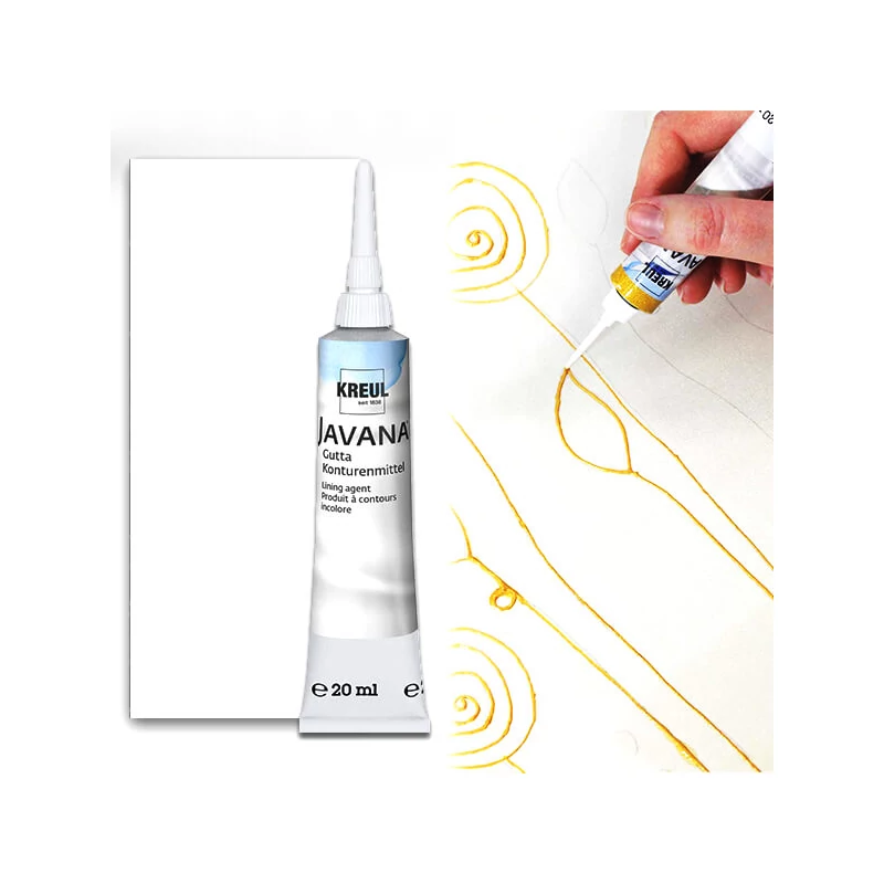 Kontúra na hodváb Javana, gutta, 20 ml - bezfarebná