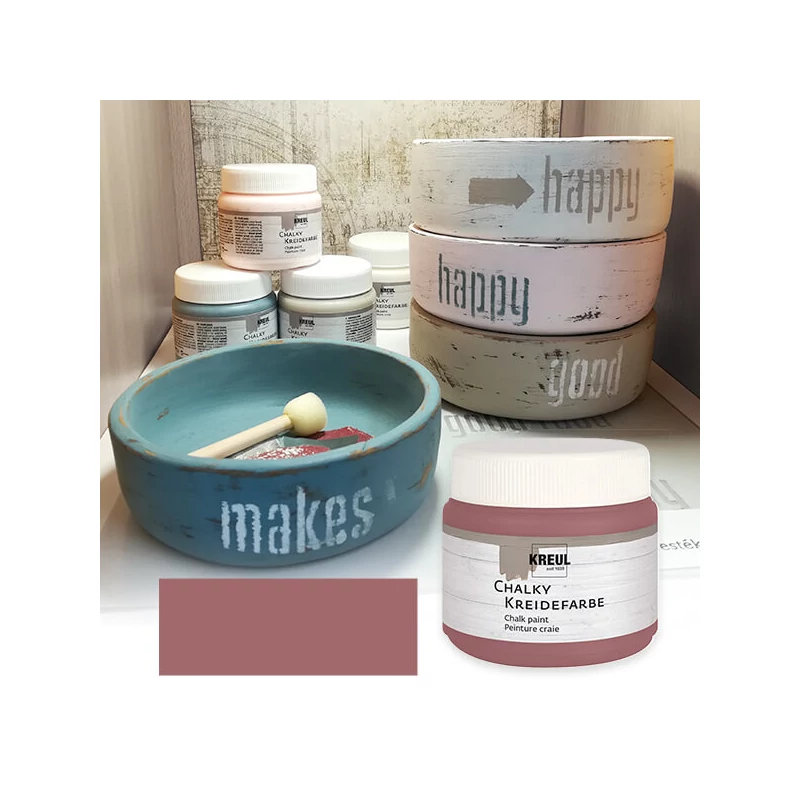 Krétafesték, Kreul, Chalky, 150 ml - Marsala piros