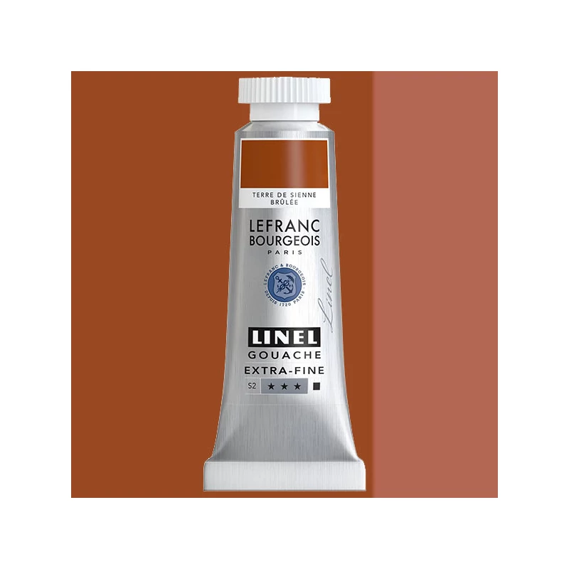 Gvašová farba L&B Linel extra fine, 14 ml- 481, burnt sienna