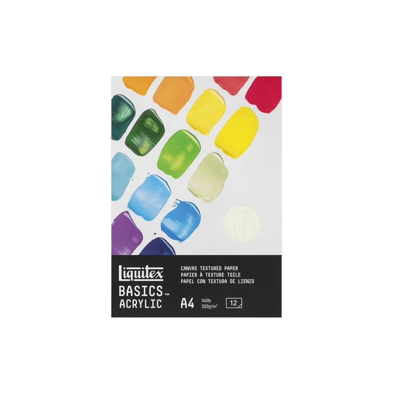 Akrylový maliarsky blok Liquitex, 300 g, 12 listov - A4