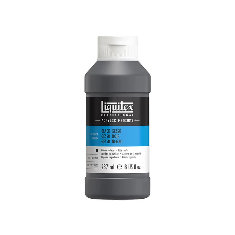 Základný náter Liquitex Gesso, 237 ml - čierny