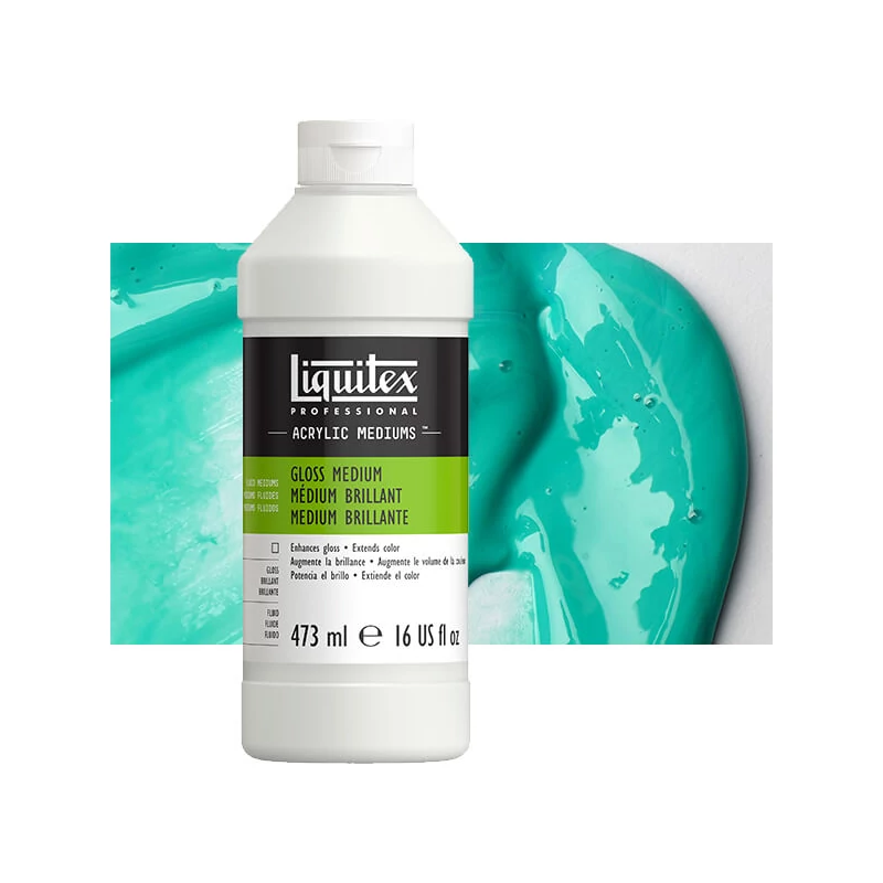 Riediaci médium a lak Liquitex Gloss Fluidné, lesklý - 473 ml