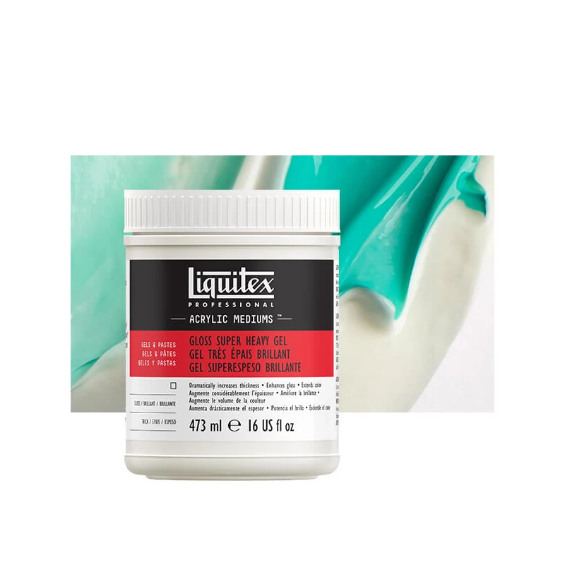 Zahusťovacie médium Liquitex Gloss Super Heavy Gel, 473 ml - lesklý