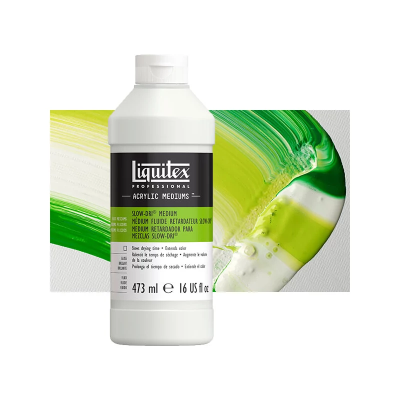 Spomaľovač schnutia Liquitex Slow Dri Fluid, 473 ml