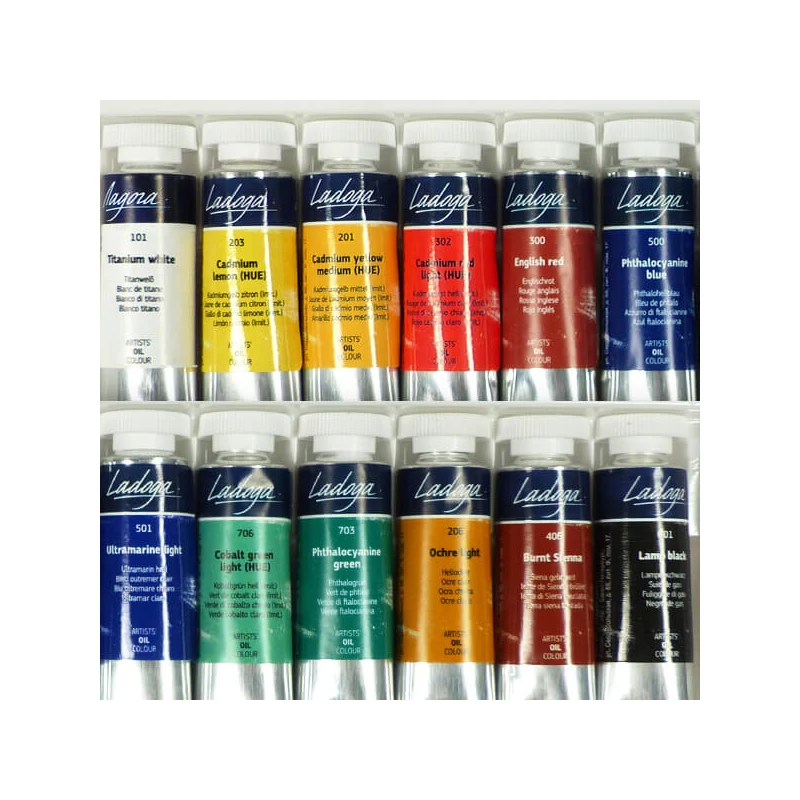 Sada olejových farieb Ladoga - 12x18 ml