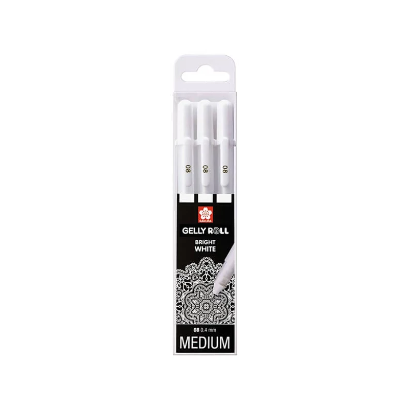 Sakura Gelly Roll zselés toll készlet, 3 db - Real Whites 08