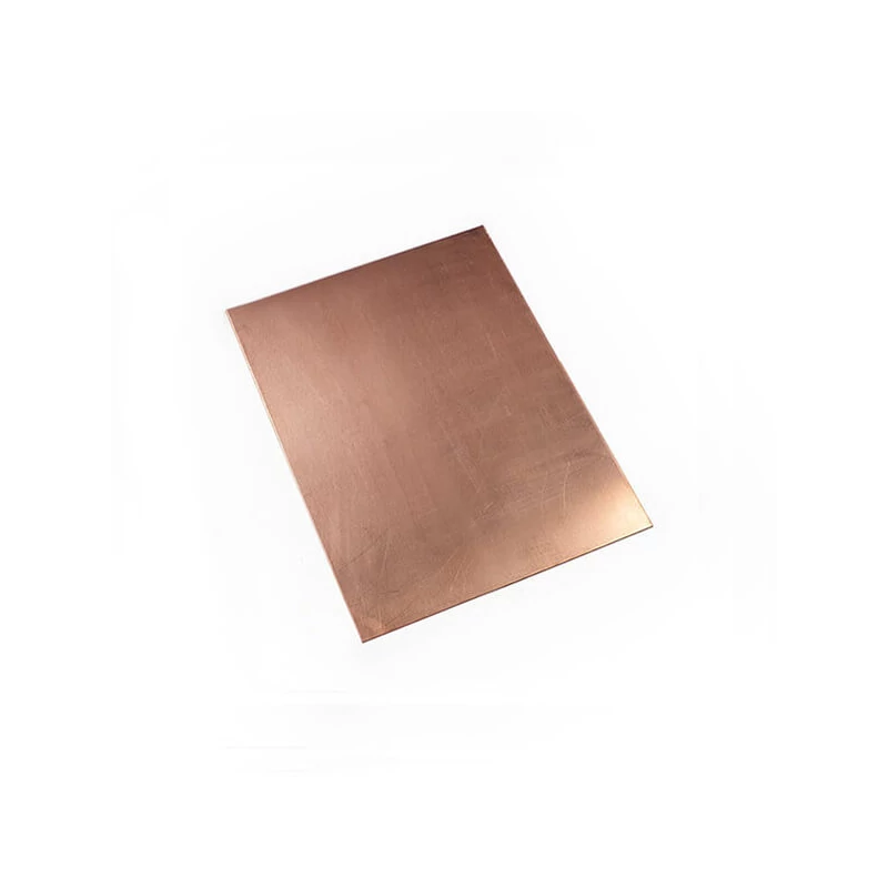 Červený medený plech na hĺbkotlač, hrúbka 1 mm - 10x15 cm