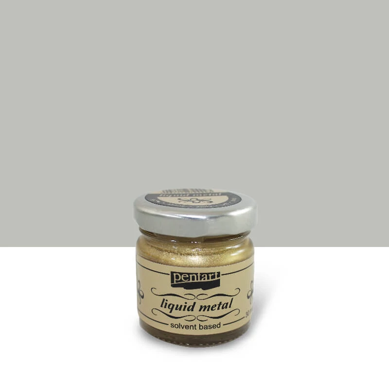 Tekutý kov Pentart, 30 ml - strieborný