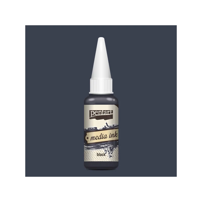Atramentové farbivo Pentart Media ink, 20 ml - čierna