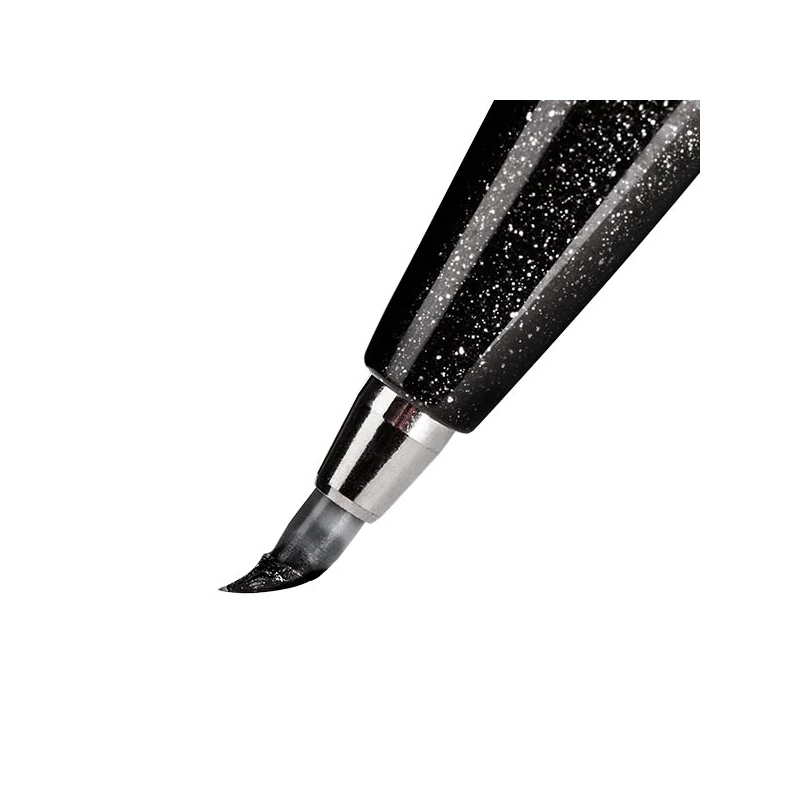 Štetcový popisovač Pentel Brush Sign Pen, SES15C-G, citrónový