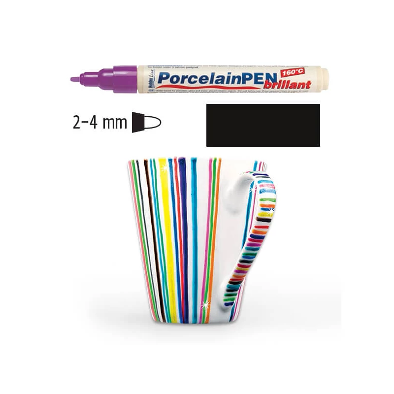 Popisovač na sklo a porcelán, Kreul Classic - 11 čierna
