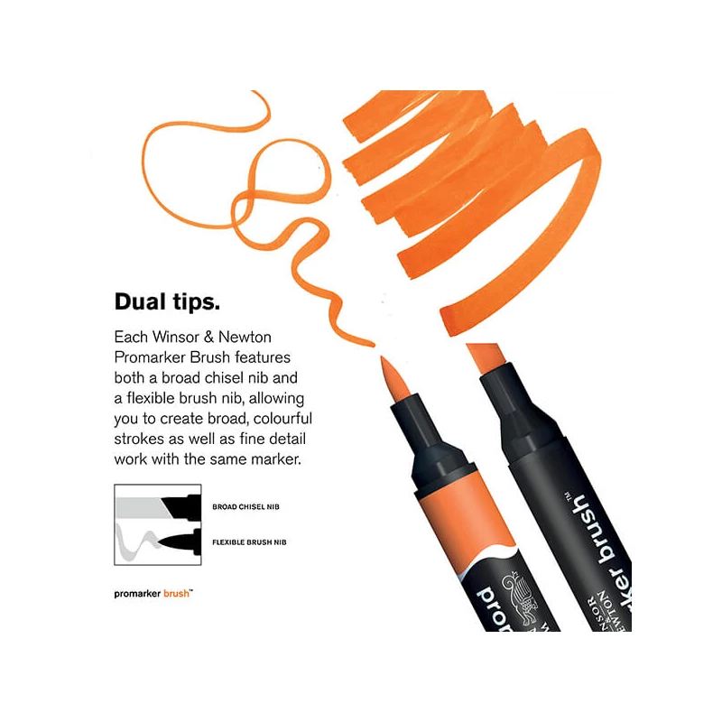 Obojstranný alkoholový popisovač Promarker Brush - XB, black