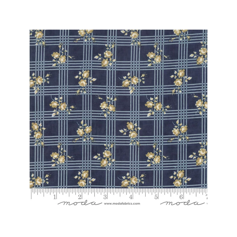Patchworková tkanina - Moda - Nortport Prints Minick and Simpson 14882-17 navy