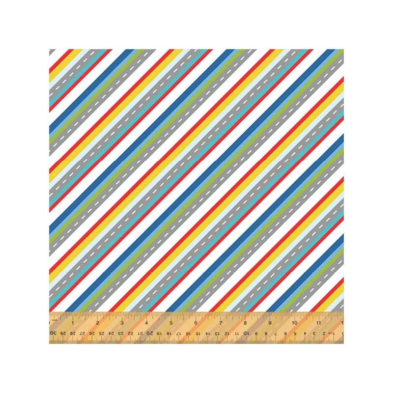 Patchworková tkanina - Windham Fabrics - Around Town 51839-x multi