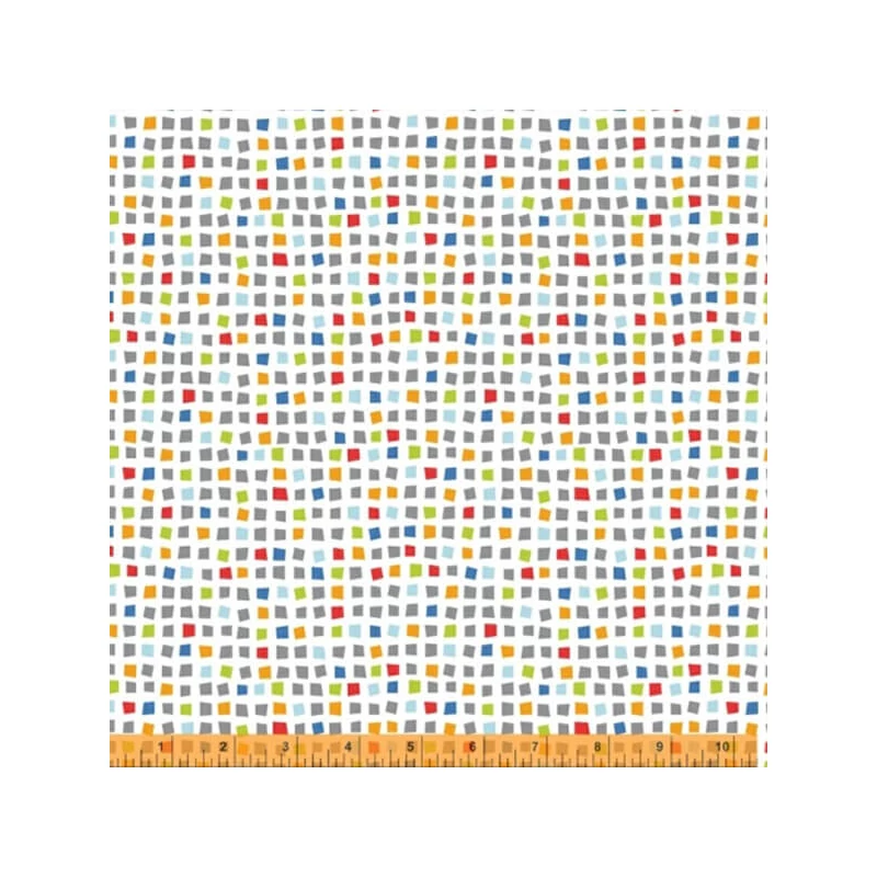 Patchworková tkanina - Windham Fabrics - Around Town 51841-x multi