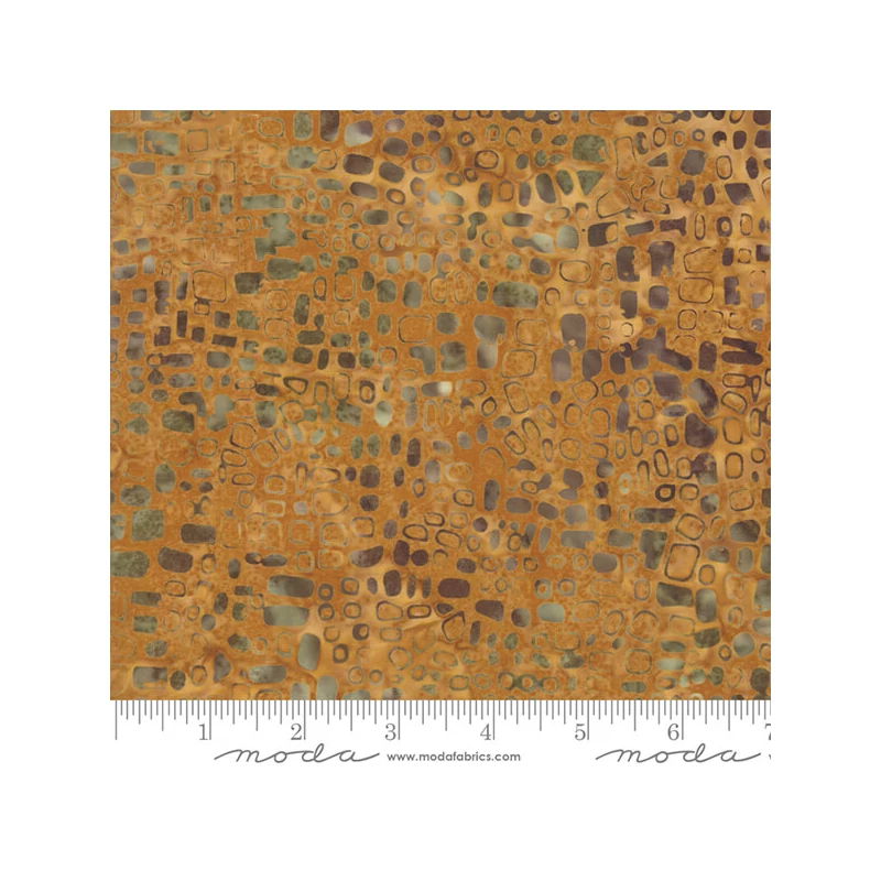 Patchworková tkanina - Moda - Maui Batiks 4353-20 gold