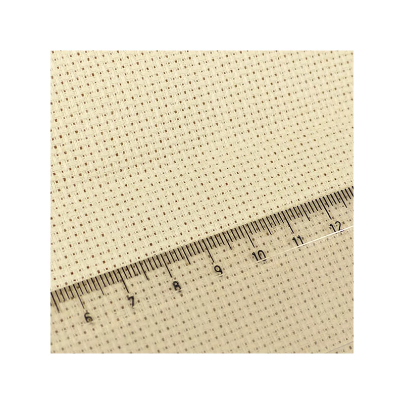 Kongré, krížikové vyšívacie plátno Aida, 14 count - ecru, 30x53 cm