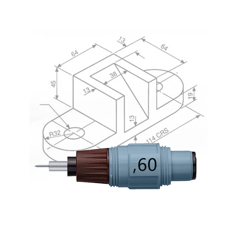 Rysovacia ihla Rotring Isograph  - 0,60 mm