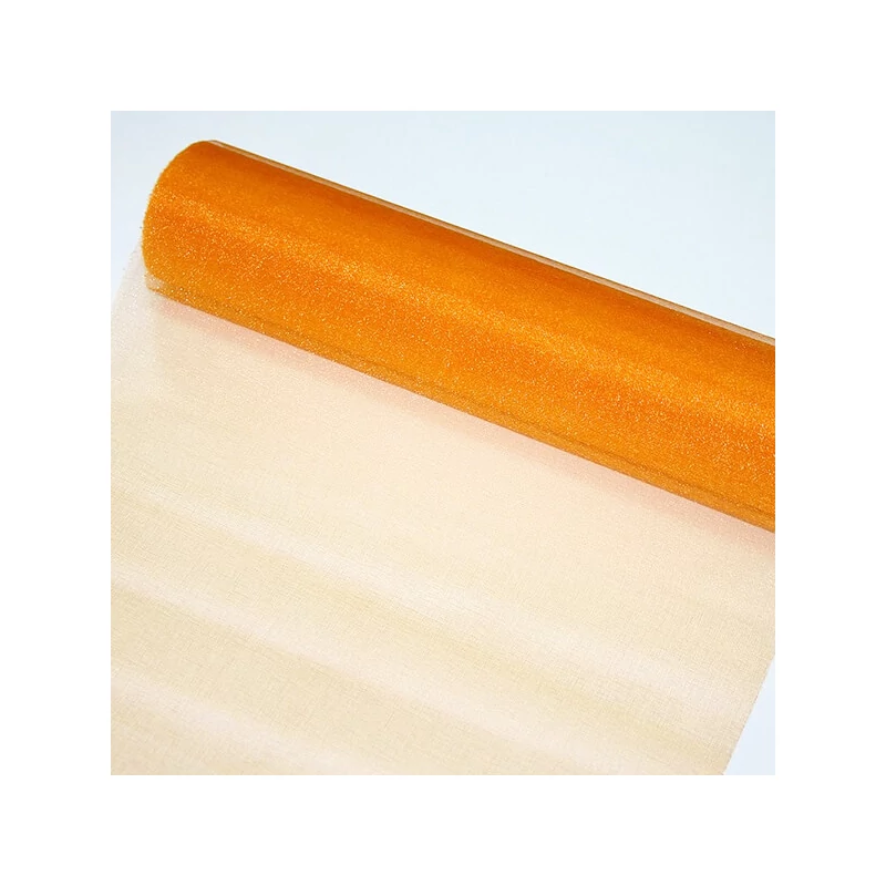 Behúň na stôl z organzy, 23,5 cm, 10 metrov - 022, oranžový