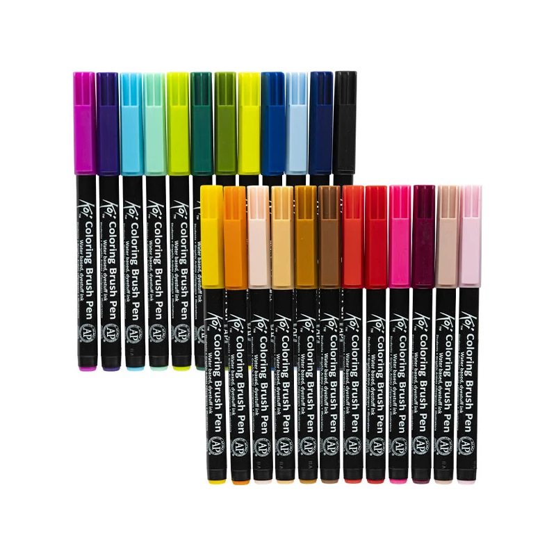 Sada štetcových popisovačov Sakura Koi Brush Pen - 24 ks