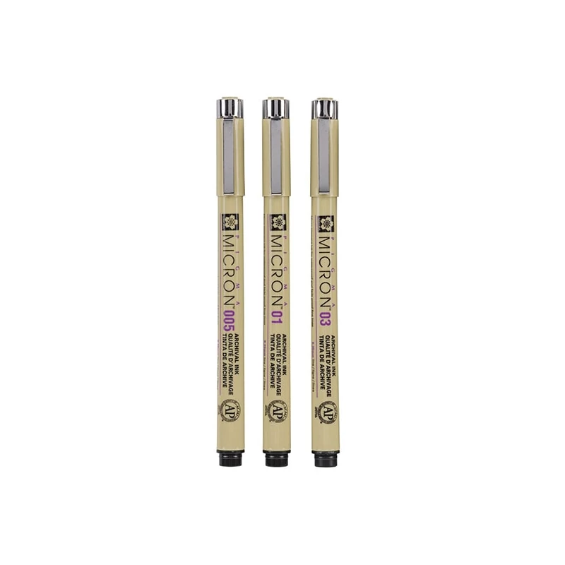 Súprava technických pier Sakura Pigma Micron - 3 ks, 005-01-03