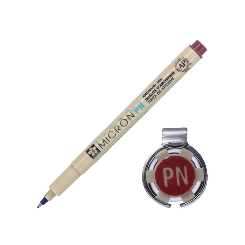 Kresliace pero Sakura Pigma Micron PN (extra tenký popisovač) - 22, burgundy