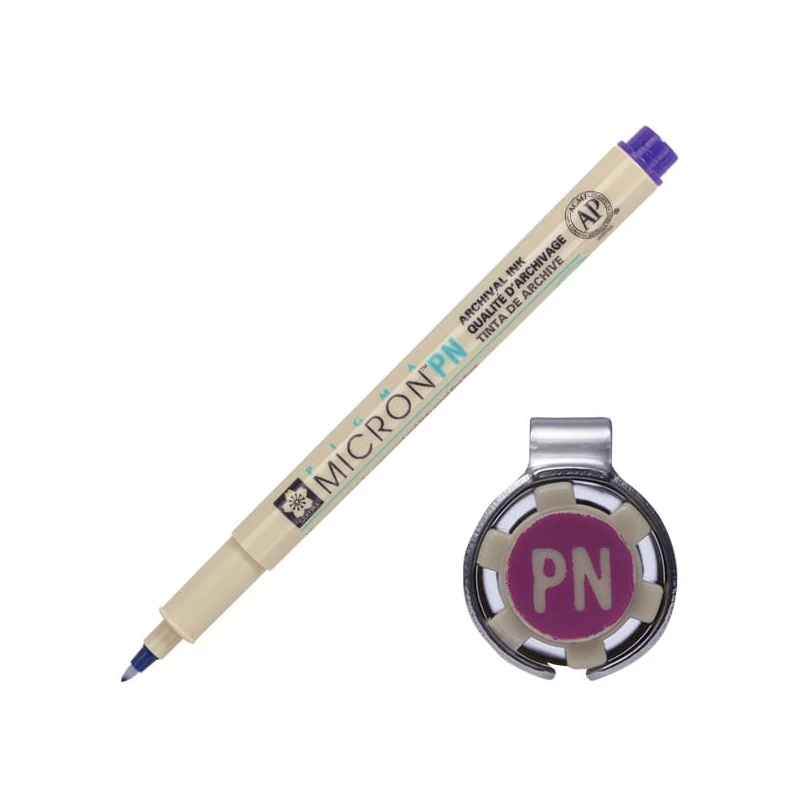 Kresliace pero Sakura Pigma Micron PN (extra tenký popisovač) - 24, purple