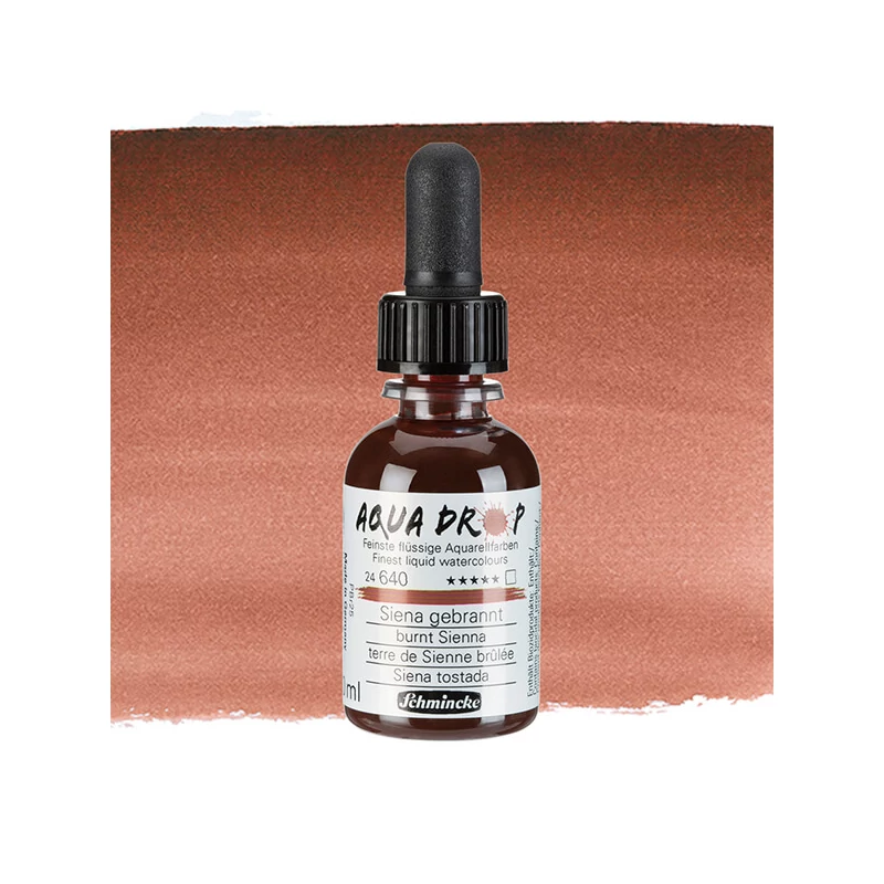 Tekutá akvarelová farba Schmincke Aqua Drop, 30 ml - 640, burnt sienna
