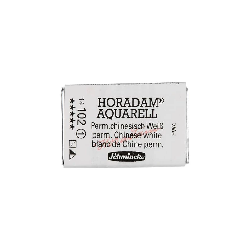 Akvarelová farba Schmincke Horadam, 1/1 v celej panvičke  - 102, permanent chinese white
