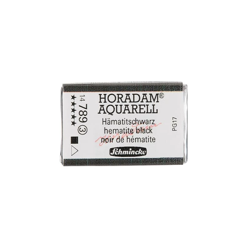Akvarelová farba Schmincke Horadam, 1/1 v panvičke, granulačná - 789, hematite black