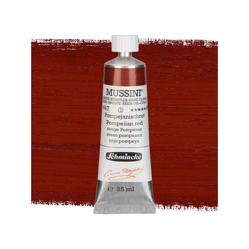 Olejová farba Schmincke Mussini, 35 ml - 647, pompeiian red