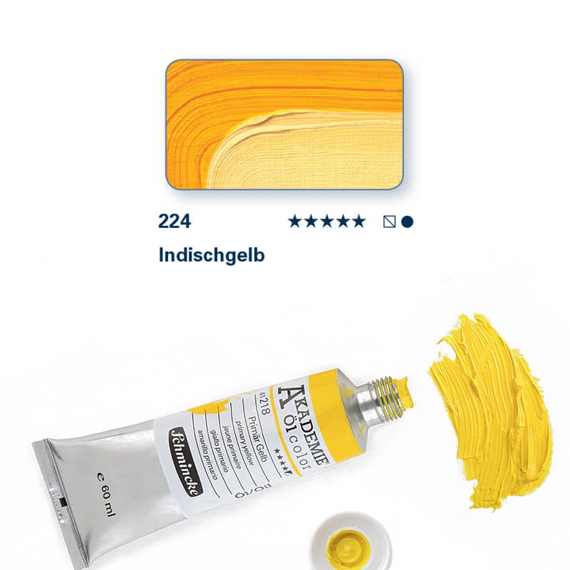 Olejová farba Schmincke Akademie, 60 ml - 224, Indian yellow