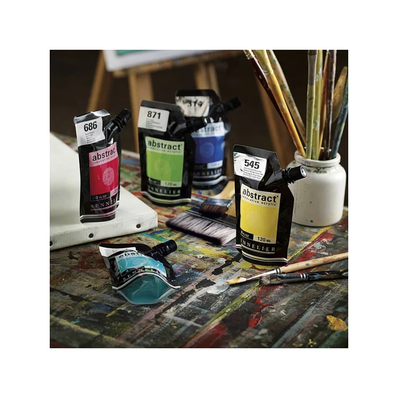 Akrylová farba Sennelier Abstract, 120 ml - 116, titanium white