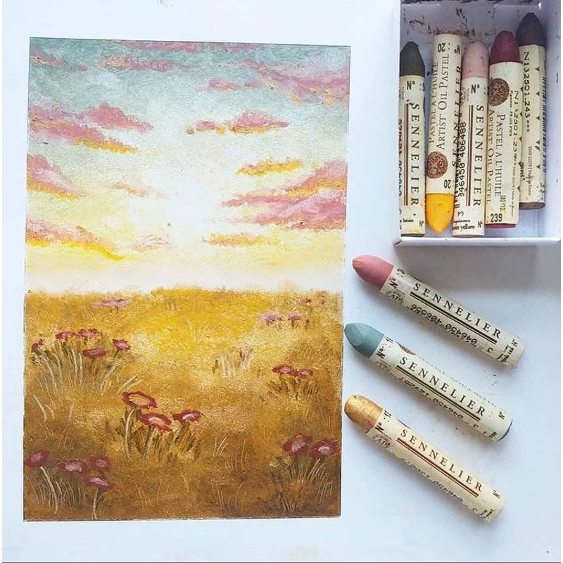 Olejový pastel Sennelier - 001, white