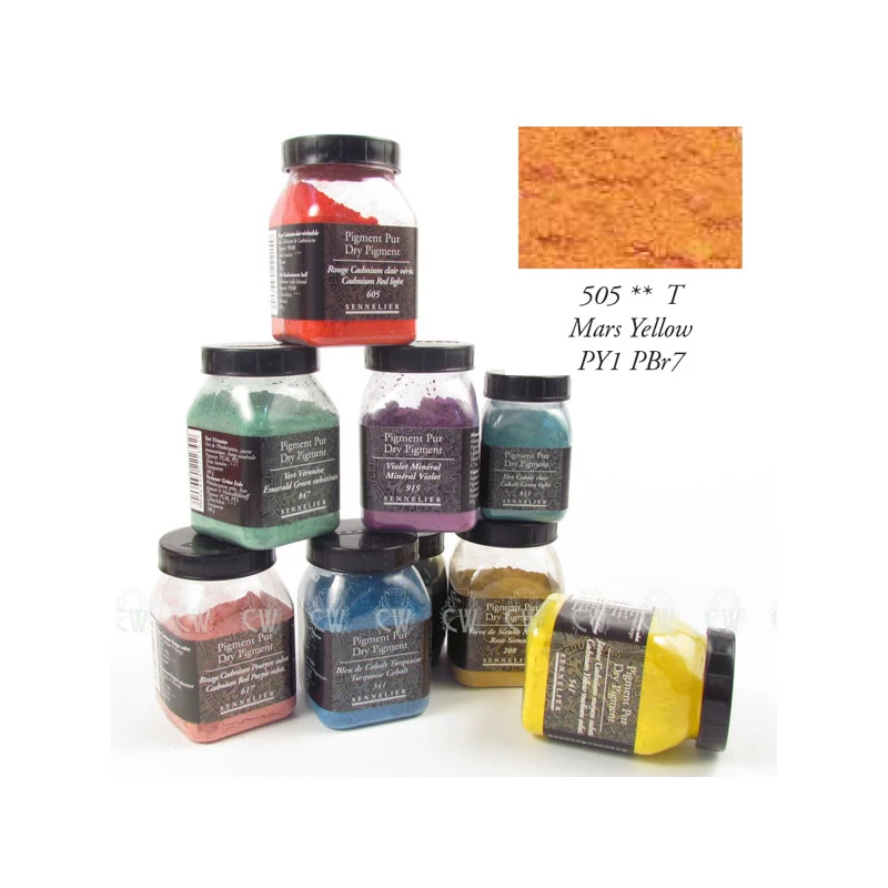 Pigment Sennelier - 505, mars yellow, 110 g