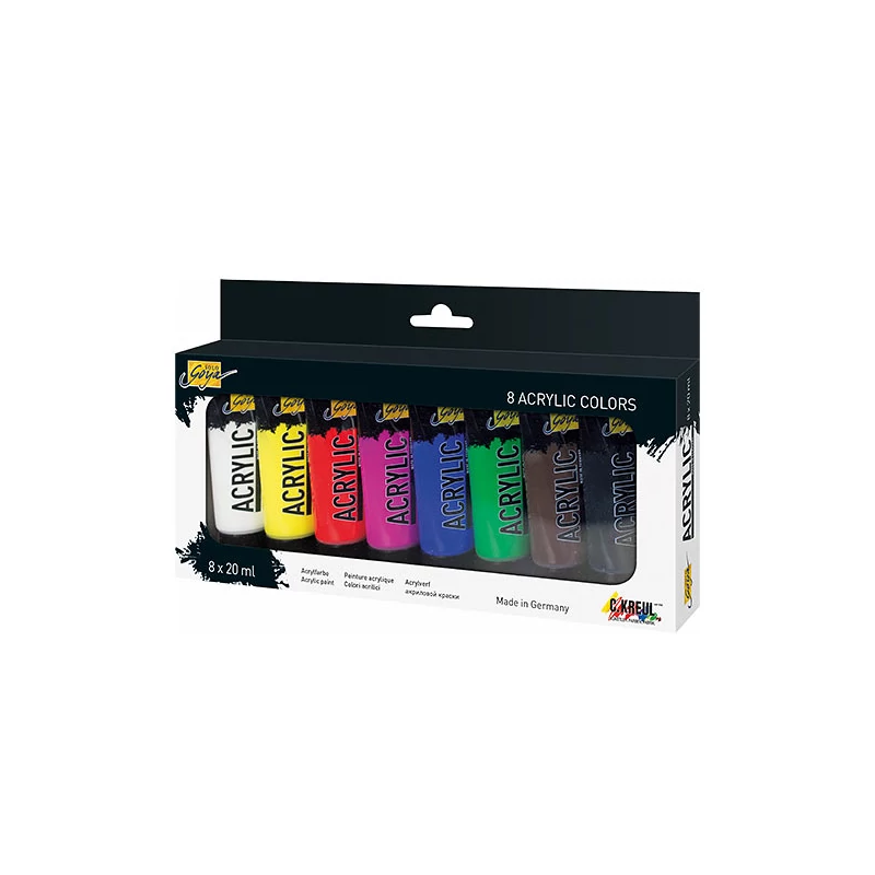 Sada akrylových farieb Kreul Solo Goya, 8x20 ml