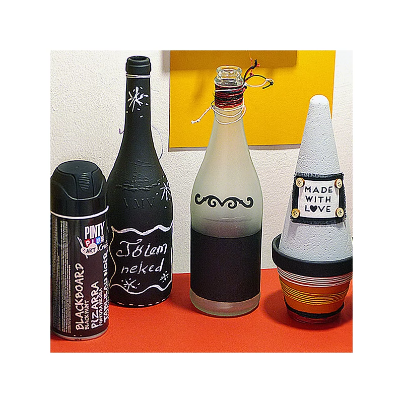 Tabuľová farba v spreji, Pinty Plus Art, 400 ml - čierna