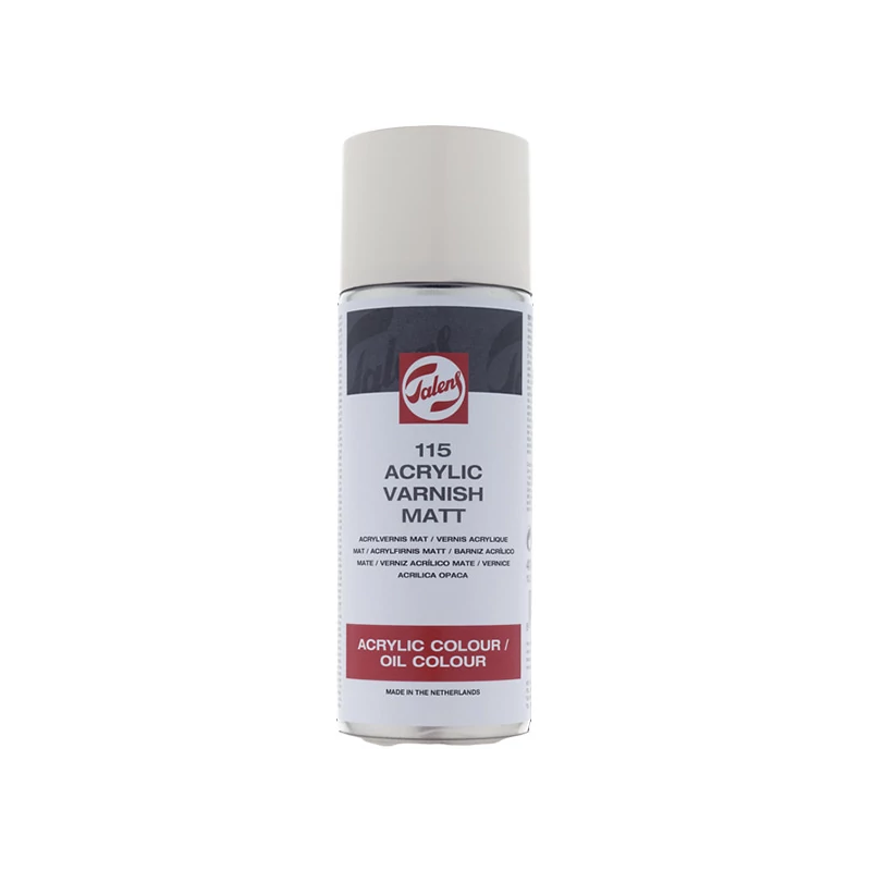 Olejový a akrylový lak v spreji Talens 115, matný - 400 ml