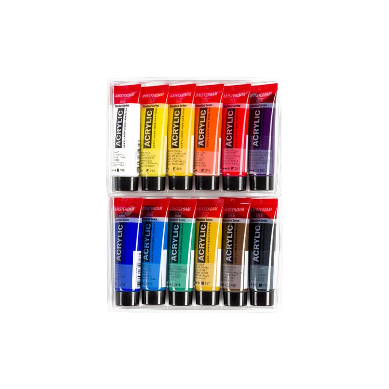Sada akrylových farieb Talens Amsterdam - 12x20 ml