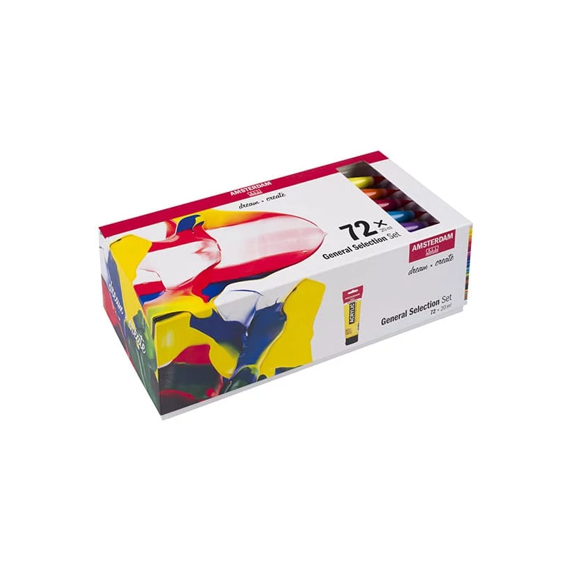 Sada akrylových farieb Talens Amsterdam - 72x20 ml