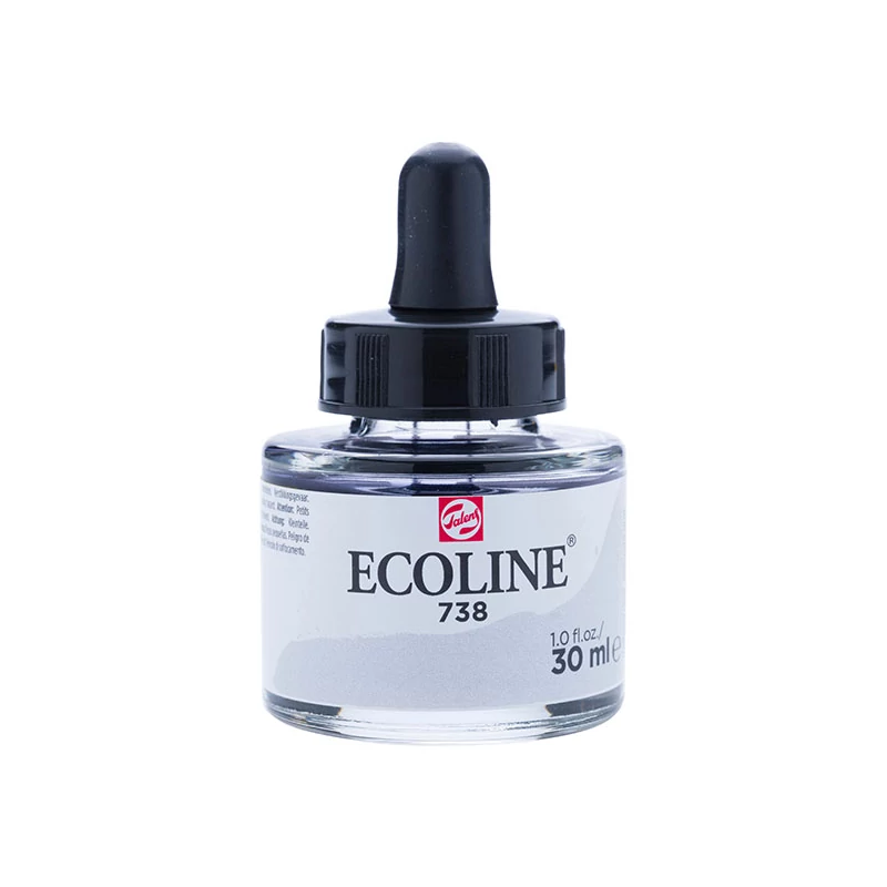 Tekutá akvarelová farba Talens Ecoline, 30 ml - 738, cold grey light