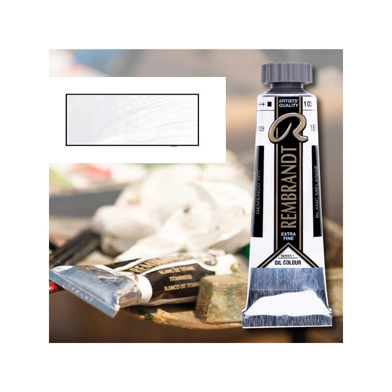 Olejová farba Talens Rembrandt, 40 ml - 104, zinc white