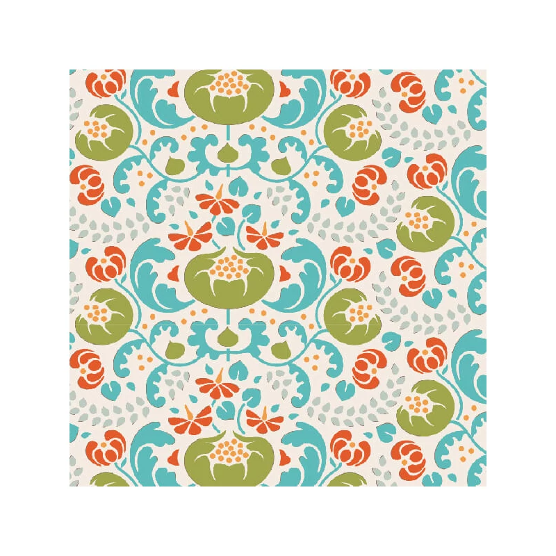 Patchworková tkanina - Tilda - Lazy Days Mildred green 100179