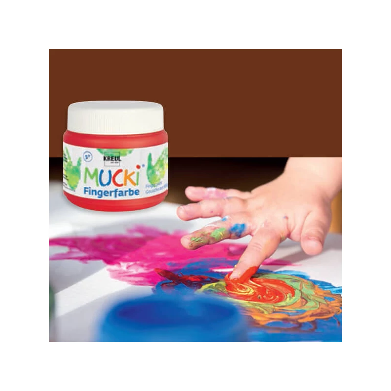 Ujjfesték, Mucki, 150 ml - barna