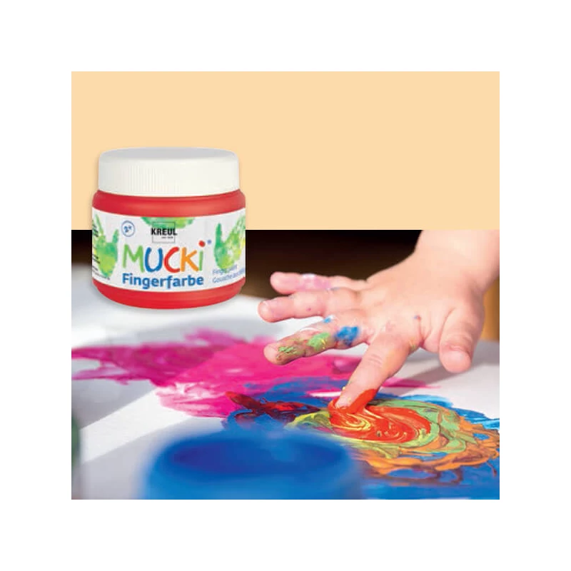Ujjfesték, Mucki, 150 ml - bőrszín