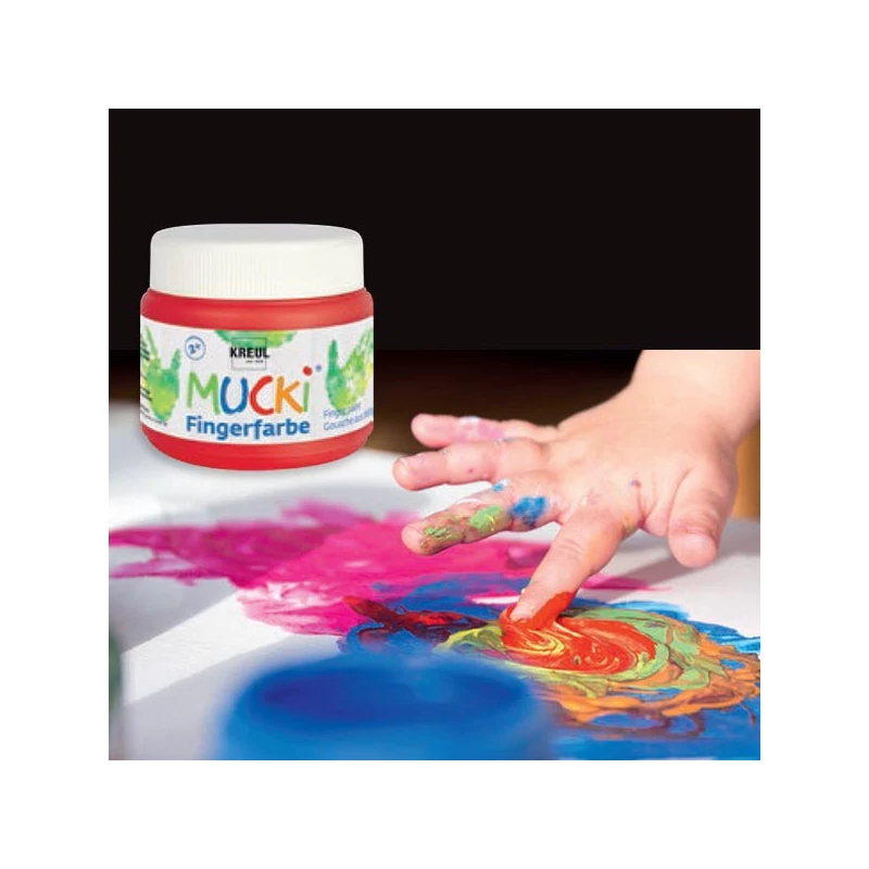 Ujjfesték, Mucki, 150 ml - fekete