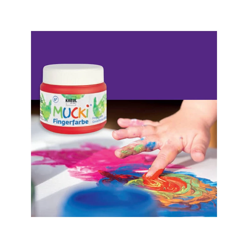 Ujjfesték, Mucki, 150 ml - lila